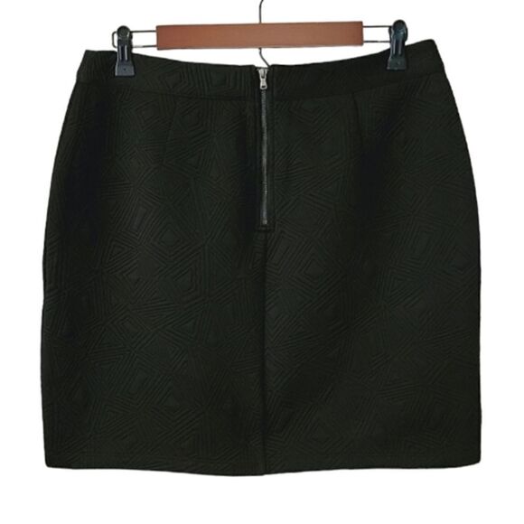 Mossimo Black Patterned Crossover Stretch Knit Pencil Skirt Size M - Picture 2 of 7